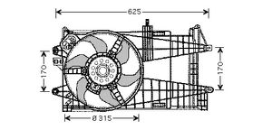 KADER + VENTILATOR PUNTO 1620751