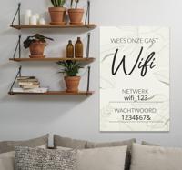 Wees onze gast wifi canvas