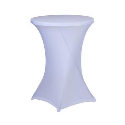 Alpina afdekhoes voor een statafel - wit - spandex elastiek - 90 x 115 cm