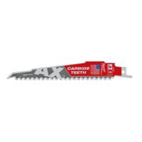 Milwaukee Heavy Duty AX™ Sloopbladen met Carbide Tanden | TCT AX 150mm x 5 Tpi | 5 pc - 48475521