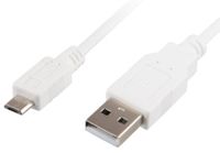 Sharkoon 1.5m, Micro-USB2.0-B/USB2.0-A USB-kabel 1,5 m USB A Micro-USB B Wit - thumbnail