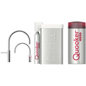 Quooker Cube Nordic Round Twintaps Chroom met Combi+ Boiler