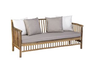 Bamboo 2 Seater Bench Taupe - Exotan