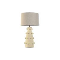 Bureaulamp Home ESPRIT Crème Keramiek 50 W 220 V 40 x 40 x 76 cm