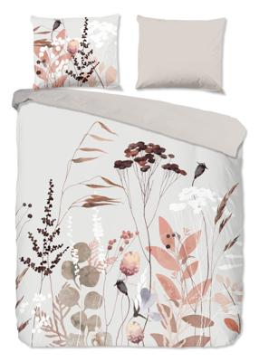 Good Morning Dekbedovertrek "bloemen en bladeren" - Grijs - (240x200/220 cm) - Katoen Good Morning Dekbedovertrek "bloemen en bladeren" - Grijs - (240x200/220 cm) - Katoen