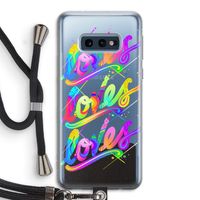 Loves: Samsung Galaxy S10e Transparant Hoesje met koord