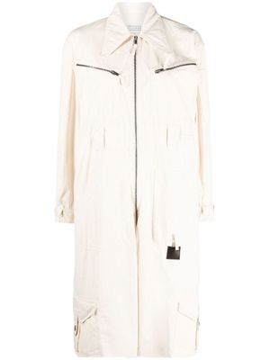 Maison Margiela combishort à poches zippées - Blanc