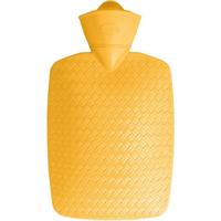 Warmwater kruik zonder hoes - geel - rubber - 1800 ml - kinderen/volwassenen - Cadeau Warmwater kruik zonder hoes - geel - rubber - 1800 ml - kinderen/volwassenen - Cadeau
