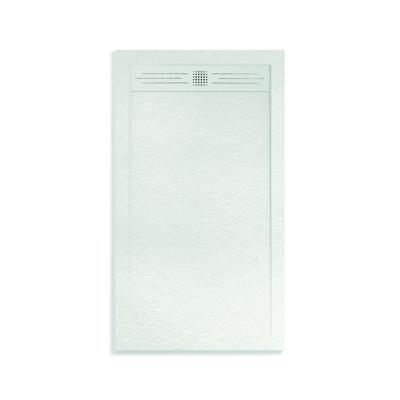 Douchebak BWS Veroni Elite 140x90 cm Composietsteen Wit