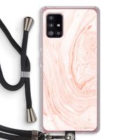 Peach bath: Samsung Galaxy A51 5G Transparant Hoesje met koord