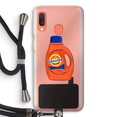 Ultra Sensitive: Samsung Galaxy A20e Transparant Hoesje met koord