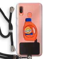 Ultra Sensitive: Samsung Galaxy A20e Transparant Hoesje met koord Ultra Sensitive: Samsung Galaxy A20e Transparant Hoesje met koord