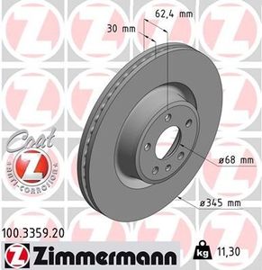 Remschijf Coat Z 100335920