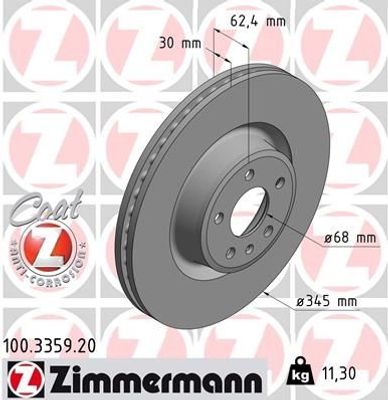 Remschijf Coat Z 100335920