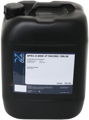 SPEC-X motorolie "bike 4t racing" motor oil 4t 15w-50 raci 20l bike SPEC-X motorolie "bike 4t racing" motor oil 4t 15w-50 raci 20l bike