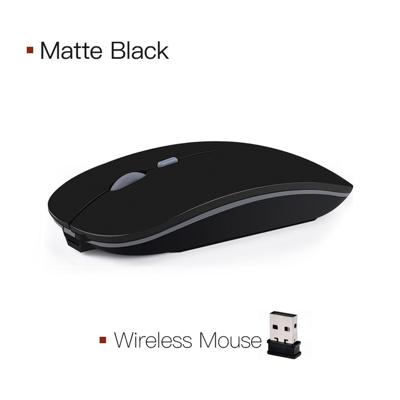 2 4 Ghz oplaadbare ergonomische draadloze optische Mouse(Black)