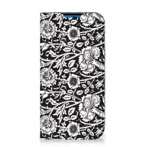 iPhone 14 Pro Smart Cover Black Flowers