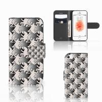Apple iPhone 5 | 5s | SE | Telefoonhoesje | Met pasjeshouder | Salamander Grey