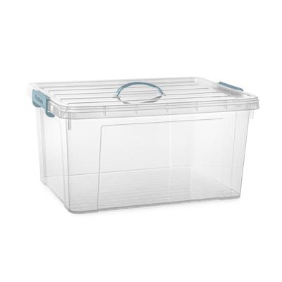 Opslagbox AZUL serie - met deksel - transparant - 54 liter - 60 x 45 x 30 cm - kunststof