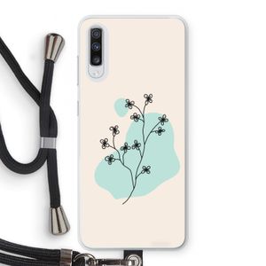 Love your petals: Samsung Galaxy A70 Transparant Hoesje met koord