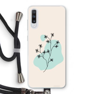 Love your petals: Samsung Galaxy A70 Transparant Hoesje met koord