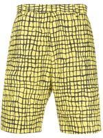 Moschino graphic print knee-length shorts - Jaune - thumbnail