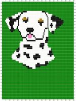 Sunarts doe het zelf pakket model Hond Dalmatier 80 x 210 cm artikelnummer D149