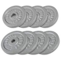 Voordeelbundel 30 kg (4 x 5 kg en 4 x 2,5 kg) Halterschijven Gietijzer