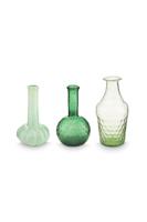 Pip Studio Set/3 Vazen Glas Klein Zachtgroen