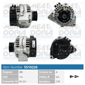 Meat Doria Alternator/Dynamo 5510226