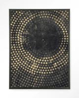 Urban Cotton Wandkleed 'Cala' 145 x 190cm in Floating Frame - black