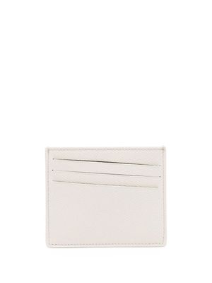 Maison Margiela porte-cartes en cuir à détails de coutures - Blanc