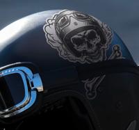 Motor skelet structuur motor sticker