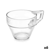 Theeglas en koffieglas Vivalto ZLQ02/BHA6 ZLQ02/BHA6 Transparant Glas 199 ml (6 Stuks)