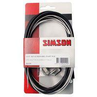 Simson Remkabel set Nexus rollerbrake 1600/2250 mm zwart/zilver - thumbnail