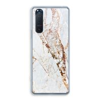 Goud marmer: Sony Xperia 5 II Transparant Hoesje