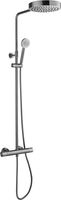 Ben Engraved Line regendoucheset Ø25cm gunmetal pvd