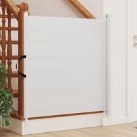 Huisdierenhek uittrekbaar 82,5x125 cm wit Huisdierenhek uittrekbaar 82,5x125 cm wit
