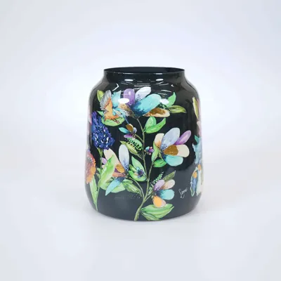 Pot midnight bloom d21h24cm