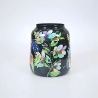 Pot midnight bloom d21h24cm