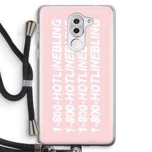 Hotline bling pink: Honor 6X Transparant Hoesje met koord