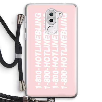 Hotline bling pink: Honor 6X Transparant Hoesje met koord