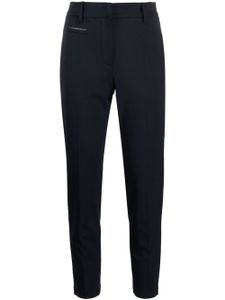 Brunello Cucinelli pantalon court à ornements métalliques - Bleu