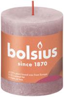 Bolsius Stompkaars rustiek 80x68 ash rose | 4 stuks