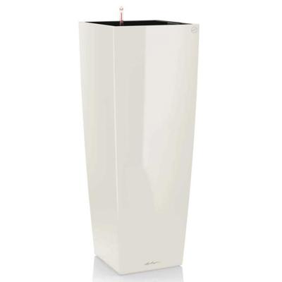 LECHUZA Bloembak Cubico Alto 40 ALL-IN-ONE Glanzend wit 18230 421493