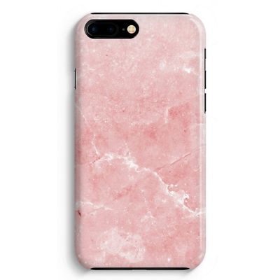 Roze marmer: iPhone 8 Plus Volledig Geprint Hoesje