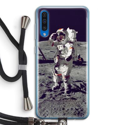 Spaceman: Samsung Galaxy A50 Transparant Hoesje met koord