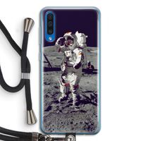 Spaceman: Samsung Galaxy A50 Transparant Hoesje met koord