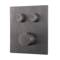 Wiesbaden Caral Klik Pro inbouw thermostatisch douchekraan 2 functies met inbouwdeel Gunmetal SW717349 / SW717345