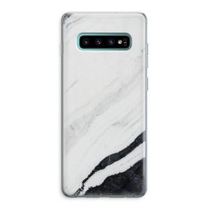 Elegante marmer: Samsung Galaxy S10 Plus Transparant Hoesje
